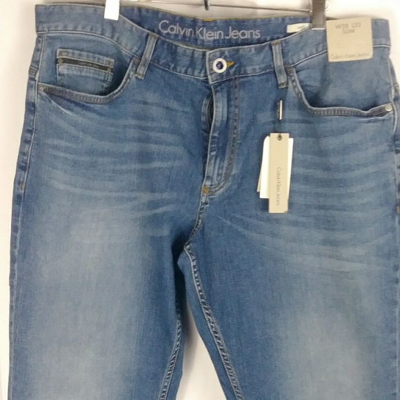 NWT Calvin Klein blue jeans men size 38 X 32 - Picture 2 of 7
